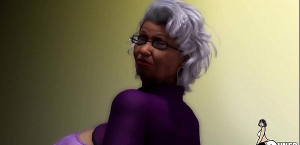  Thick Booty Ebony Granny rides her Neightbors Cock Latin wife Blackmailed by BBC